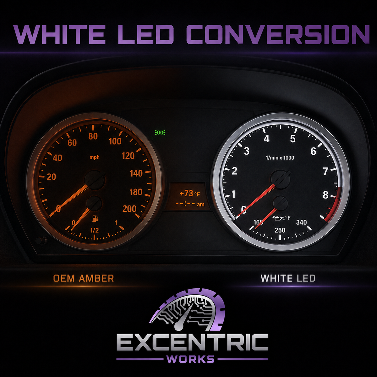 BMW Cluster White LED Conversion